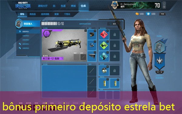 bônus primeiro depósito estrela bet